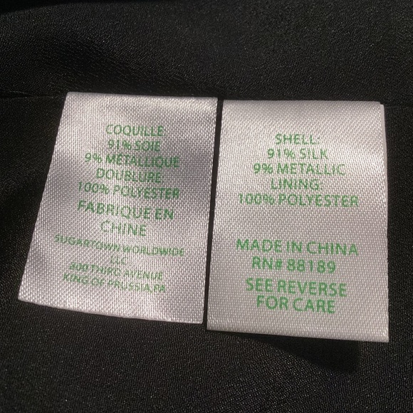 LILLY PULITZER FLORIN-SILK BLACK TOP. - Picture 13 of 15